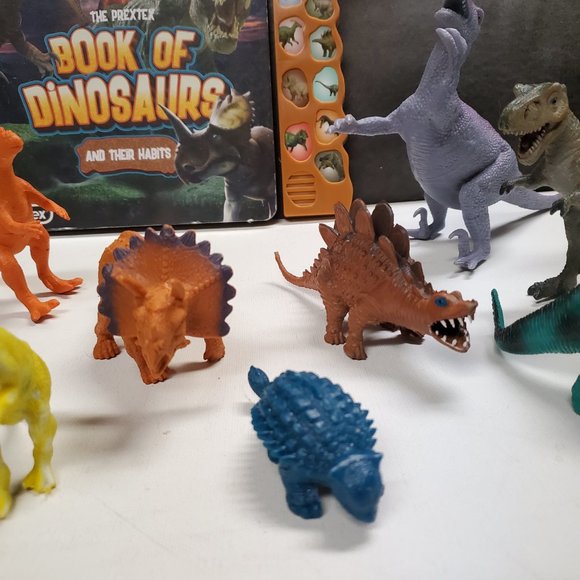 Action Figures - Dinosaurs - Lot of 9 - Book of Dinosaurs - Sounds - Picture 4 of 8
